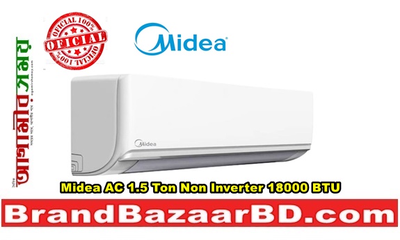 Midea AC 1.5 Ton Non Inverter 18000 BTU - Official Product & Warranty