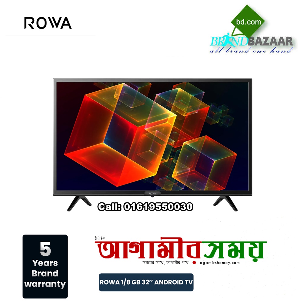 ROWA 32 inch Smart TV 32S52 Android Voice Control LED